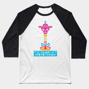 Calavera Space Needle Baseball T-Shirt